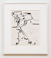 Richard Diebenkorn / 
Untitled (Berkeley) (CR no. 1441), 1955 / 
ink on paper / 
Paper: 14 3/4 x 12 1/8 in. (37.5 x 30.8 cm) / 
Framed: 22 1/2 x 20 in. (57.2 x 50.8 cm)