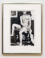 Richard Diebenkorn / 
Untitled (CR no. 3042), c. 1960-1966 / 
ink on paper / 
Paper: 16 x 11 in. (40.6 x 27.9 cm) / 
Framed: 24 x 18 3/4 in. (61 x 47.6 cm)