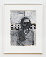 Richard Diebenkorn / 
Untitled (RD 736) (CR no. 2123), 1957 / 
gouache, ink wash and charcoal on paper / 
Paper: 18 x 13 1/8 in. (45.7 x 33.3 cm) / 
Framed: 25 3/4 x 21 in. (65.4 x 53.3 cm)
