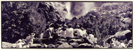 Cult of the Regular Polygon, 1993 / 
compound photograph / 
26 x 71 in (66. x 180.3 cm) / 
Private collection