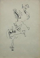 Don Suggs / 
Pieta, 1970 / 
ink on paper / 
18 x 12 in. (45.7 x 30.5 cm) 