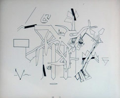 Don Suggs / 
Swastika, 1972 / 
        ink on paper / 
        11 x 14 in. (27.9 x 35.6 cm) 