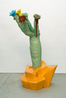 Matt Wedel / 
flower tree, 2007 / 
fired clay and glaze / 
73 x 46 x 31 in. (185.4 x 116.8 x 78.7 cm) 