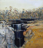 Fred Williams / 
Agnes Falls I, 1979 / 
oil on canvas / 
41 7/8 x 37 7/8 in (106.5 x 96.2 cm) / 
Private collection 
