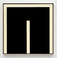 Frederick Hammersley / 
On & of, #4 1972 / 
oil on linen / 
panel: 23 7/8 x 23 3/4 in. (60.6 x 60.3 cm) / 
framed: 24 3/4 x 24 5/8 in. (62.9 x 62.5 cm)