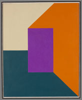 Frederick Hammersley / 
On in, #6 1961 / 
oil on linen / 
30 x 24 in. (76.2 x 61 cm)
