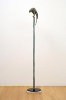 Gwynn Murrill / 
Parrot 1 - White, 2007 / 
      bronze (rotates on copper pole) / 
      14 1/2 x 4 1/2 x 8 1/2 in. (36.8 x 11.4 x 21.6 cm) / 
      Edition 2 of 6