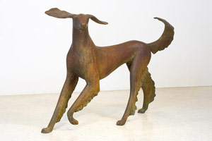 Gwynn Murrill / 
Running Saluki, 2005 / 
      bronze / 
      42 x 77 x 24 in. (106.7 x 195.6 x 61 cm) / 
      Edition 1 of 6