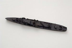 Ben Jackel / 
      USS Raymond (from 'Miles to Go Until We Sleep' Installation), 2008 - 2009 / 
      stoneware; ebony / 
      30 x 4 x 4 in. (76.2 x 10.2 x 10.2 cm)