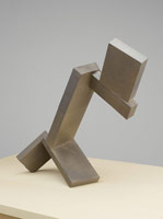 Joel Shapiro / 
untitled, 2007 - 2009 / 
bronze / 
overall: 56 1/4 x 25 5/8 x 19 5/8 in. (142.9 x 65.1 x 49.8 cm) / 
sculpture: 14 1/4 x 16 1/2 x 5 3/4 in. (36.2 x 41.9 x 14.6 cm) / 
base: 42 x 25 5/8 x 19 5/8 in. (106.7 x 65.1 x 49.8 cm)