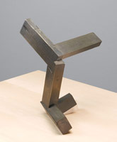 Joel Shapiro / 
untitled, 2007 / 
bronze / 
overall: 52 x 19 1/2 x 25 1/2 in. (132.1 x 49.5 x 64.8 cm) / 
sculpture: 10 1/8 x 9 x 7 1/2 in. (25.7 x 22.9 x 19.1 cm) / 
base: 42 x 19 1/2 x 25 1/2 in. (106.7 x 49.5 x 64.8 cm)