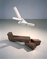 Joel Shapiro / 
untitled ed. 2/2, 2001-02 / 
bronze and plaster / 
52 1/2 x 48 x 30 in. (133.4 x 121.9 x 76.2 cm)