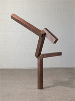 Joel Shapiro / 
untitled, 2007-2008 / 
bronze / 
approx. 94 x 75 x 55 in. (238.8 x 190.5 x 139.7 cm) / 
Edition 1 of 3 / 
(js08-18)