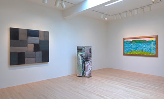 Sean Scully / 
Grey Wall Blue, 2005 / 
oil on linen / 
55 1/8 x 59 1/4 in. (140 x 150.5 cm)
 / 
Richard Deacon / 
Housing 10, 2012 / 
Marbling on folded STPI handmade paper, constructed with magnet button / 
60 1/4 x 32 x 19 1/4 in. (153 x 81.3 x 48.9 cm) / 
 / 
David Hockney / 
The Maelstrom. Bodo., 2002 / 
watercolour on paper (6 sheets) / 
36 x 72 in. (91.4 x 182.9 cm) / 
frame: 44 1/8 x 80 1/4 in. (112.1 x 203.8 cm)