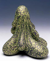 McShann, 2004 / 
acrylic on fired ceramic / 
7 1/4 x 7 1/4 x 7 1/4 in (18.4 x 18.4 x 18.4 cm) / 
Private collection

