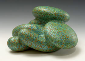Ken Price / 
Cocodo, 2008 / 
        acrylic on fired ceramic / 
        9 x 14 1/2 x 13 1/2 in. (22.9 x 36.8 x 34.3 cm) / 
        Private collection