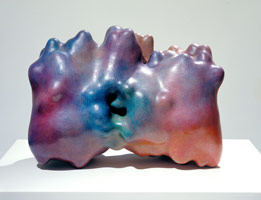 The Squeeze, 1995
ceramic & acrylic paint
19 1/2 x 27 1/2 x 14 in (49.5 x 69.9 x 35.6 cm)
Private collection