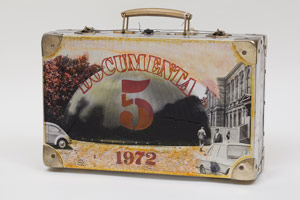Edward & Nancy Reddin Kienholz / 
Dome Edition Dusseldorf, 1972  / 
mixed media hand painted suitcase  / 
10 x 15 3/4 x 4 3/4 in. (25.4 x 40 x 12.1 cm)