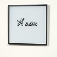 Nancy Reddin Kienholz / 
Love - Hate, April 2, 2007 / 
lenticular (mixed media) / 
18 x 18 in. (45.7 x 45.7 cm)