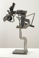 Mark di Suvero / 
Roister Doister, 2007 / 
        titanium / 
        30 x 19 x 22 in. (76.2 x 48.3 x 55.9 cm) / 
        Private collection 