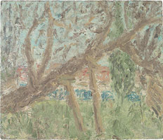 Leon Kossoff / 
Cherry Tree, Winter, 2006 - 2007 / 
oil on board / 
36 x 42 in. (91.5 x 107 cm) 