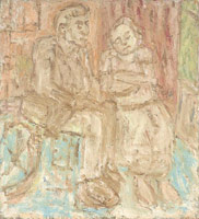 Peggy and John, 2006 / 
      oil on board / 
      56 x 51 in. (142.5 x 129.5 cm)