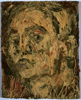 Leon Kossoff / 
Self Portrait, 1965 / 
      oil on board / 
      20.5 x 16.4 in. (52.1 x 41.6 cm) / 
      Private collection