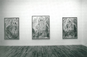 Leon Kossoff / Dusseldorf Kunstverein installation photography, 1995 - 1996
