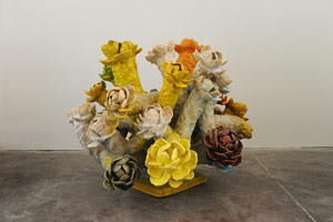 Matt Wedel / 
Flower tree, 2013 / 
ceramic / 
34 x 38 x 37 in. (86.4 x 96.5 x 94 cm) / 
Private collection