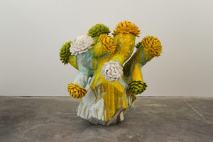 Matt Wedel / 
Flower tree, 2013 / 
ceramic / 
29 1/2 x 23 x 29 in. (74.9 x 58.4 x 73.7 cm)