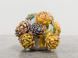 Matt Wedel / 
Flower tree, 2013 / 
ceramic / 
10 1/2 x 13 x 12 in. (26.7 x 33 x 30.5 cm)