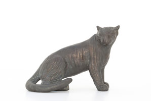 Gwynn Murrill / 
Tiger 2 Maquette, 2005 / 
      bronze  / 
      5 x 6 3/4 x 4 in. (12.7 x 17.1 x 10.2 cm) / 
      Edition 3/9