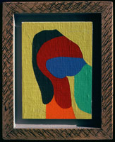 Frederick Hammersley / 
Auntie Mildred, 1987 / 
oil on linen on plywood / 
7 1/2 x 5 3/8 in./10 1/4 x 8 1/2 in (19.5 x 13.6 cm/26 x 21.5 cm) (framed)

