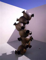 Peter Shelton / 
caterpillar, 2004 - 05 / 
cast bronze / 
88 x 40 x 34 in. (223.5 x 101.6 x 86.4 cm)