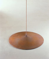 Peter Shelton / 
Low Cone, 1983 / 
cast iron / 
4 x 28 in (10.16 x 71.12 cm)