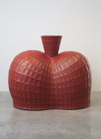 Peter Shelton / 
reddress, 1998 - 2011 / 
red paint over fiberglass / 
62 x 77 x 55 in (157.5 x 195.6 x 139.7 cm)