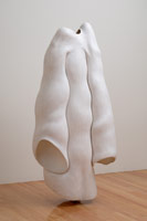 Peter Shelton / 
whitecoat, 1988 - 2002 / 
mixed media / 
63 x 30 x 15 in (160 x 76.2 x 38.1 cm)