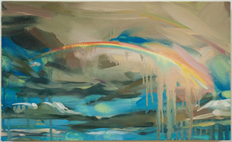 Rebecca Campbell / 
Bow 3, 2010 / 
oil on canvas / 
12 x 20 in (30.5 x 50.8 cm)