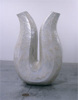 Tomorrow, and tomorrow, and tomorrow (g), 2000 / 
ceramic / 
63 x 42 x 19 in (160 x 106.7 x 48.3 cm) / 
Private collection