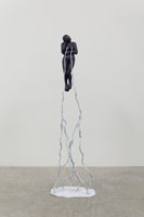 Alison Saar / 
Via Lactea, 2013 / 
wood, cast bronze, and acrylic / 
54 x 18 x 12 in. (137.2 x 45.7 x 30.5 cm)