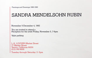 Sandra Mendelsohn Rubin announcement, 1982 