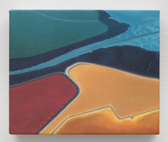 Sandra Mendelsohn Rubin / 
Salt Pond #3, 2012 / 
oil on polyester / 
5 x 6 in. (12.7 x 15.2 cm)