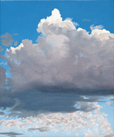 Thunder Clouds, 2009 / 
oil on polyester / 
6 x 5 in (15.2 x 12.7 cm) / 
Private collection 