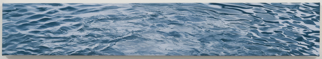 Sandra Mendelsohn Rubin / 
Turbulence, 2011 / 
oil on polyester / 
4 1/2 x 27 in. (11.4 x 68.6 cm) / 
Private collection