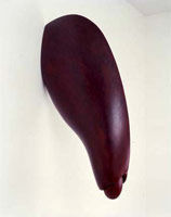 Peter Shelton / 
knifehead, 1991 / 
mixed media with fiberglass / 
70 x 11 x 35 in (177.8 x 27.9 x 88.9 cm) 