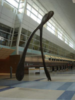 Terry Allen / 
Wish, 2003 - 2004 / 
Commission for Dallas Ft Worth Airport / 
New Terminal South Ticket Hall, Dallas, Texas / 
unique bronze / 
30' x 15' x 3' (9.14 x 4.57 x 0.91 m)