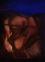 Terry Allen / 
Reins, 2000 / 
pastel / 
30 1/2 x 22 1/2 in (77.5 x 57.2 cm)