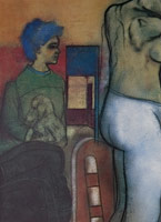 R.B. Kitaj / Mother and Child, 1978 / pastel and charcoal on paper / 30 1/4 x 22 in (76.8 x 55.9 cm)