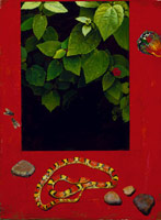 The Garden of the Invisible Bird, 1991 / 
oil on canvas / 
16 x 12 in (40.6 x 30.5 cm) / 
Private collection
