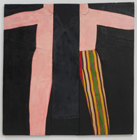 Betty, 1963 / cloth, polyester resin and enamel on plywood / 48 x 48 in (121.9 x 121.9 cm) / Permanent collection, Long Beach Museum of Art